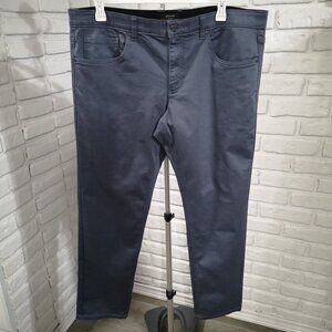 RW&CO Men's Size 38/32 Grey Slim Fit Zipper & Button Closure Casual Pants